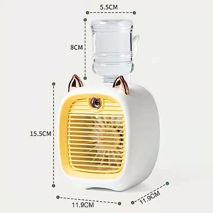 SaintFusion Tragbare Klimaanlage – USB, Verdunstungskühlung, 3 Modi