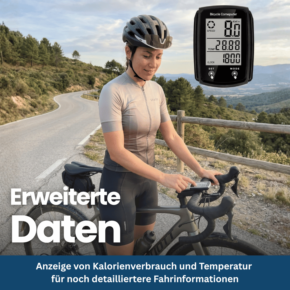 Compteur Vélo Numérique avec Tachymètre et Kilométrage