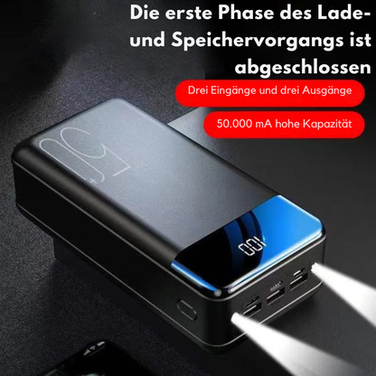 Powerbank 50.000 mAh – Ultra Hohe Kapazität & Schnellladen | Cervora