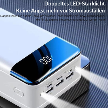 Powerbank 50.000 mAh – Ultra Hohe Kapazität & Schnellladen | Cervora