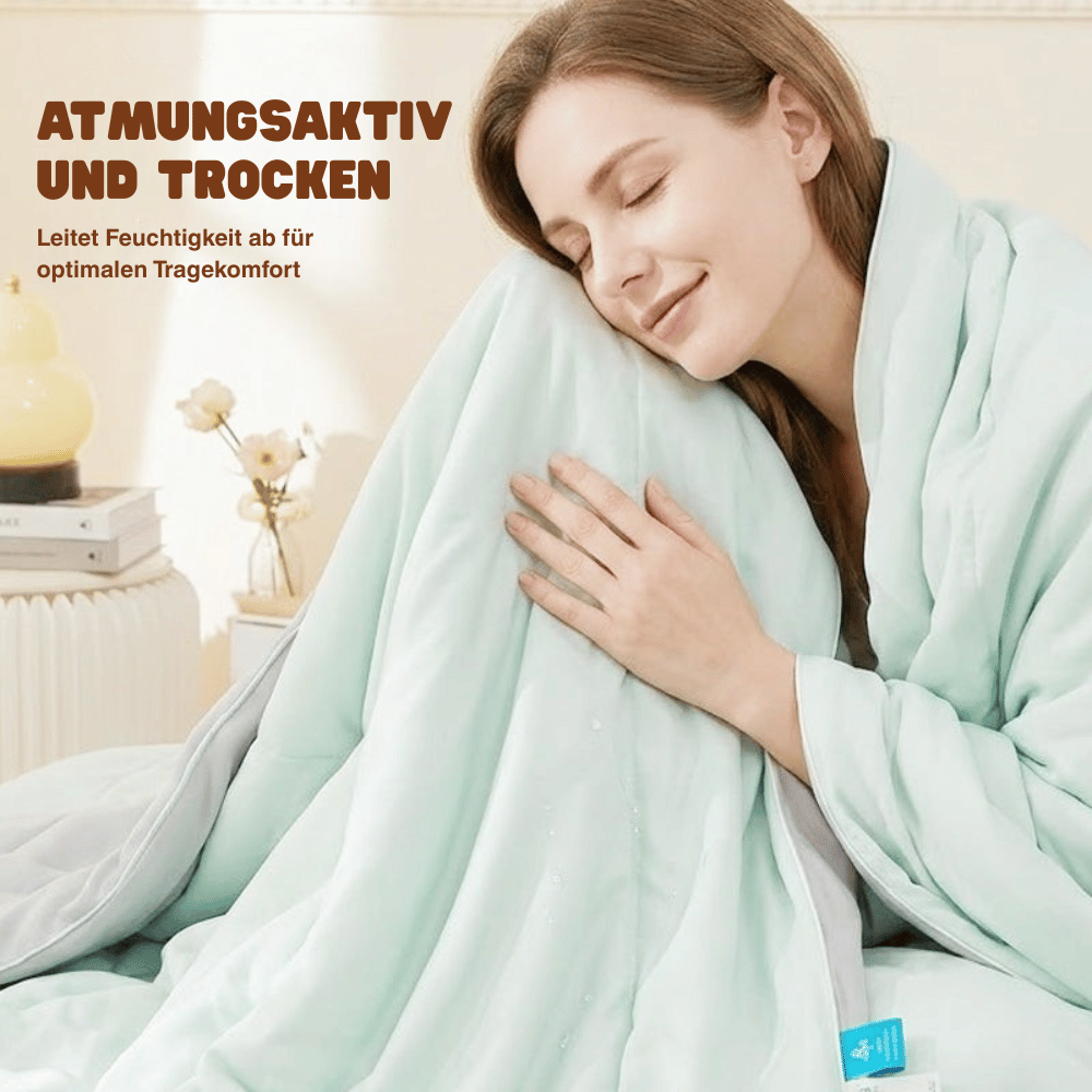 ChillNest Kühlkomfort-Decke – Schweißhemmend, weich & in 2 Größen