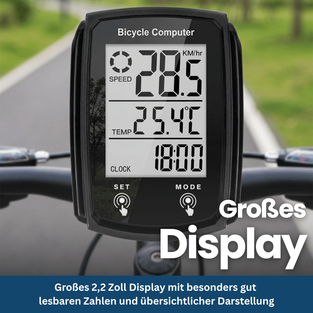 Compteur Vélo Numérique avec Tachymètre et Kilométrage