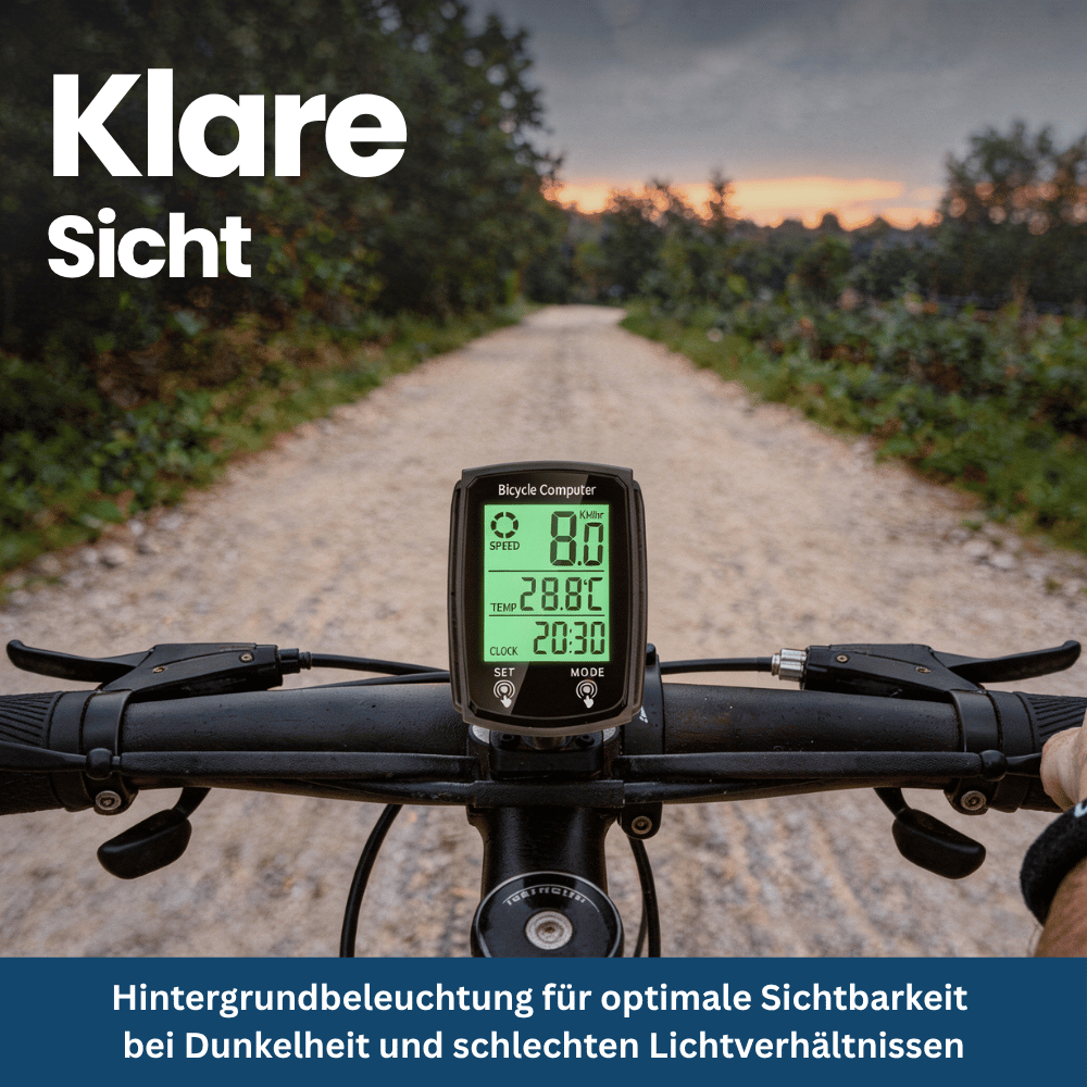 Compteur Vélo Numérique avec Tachymètre et Kilométrage