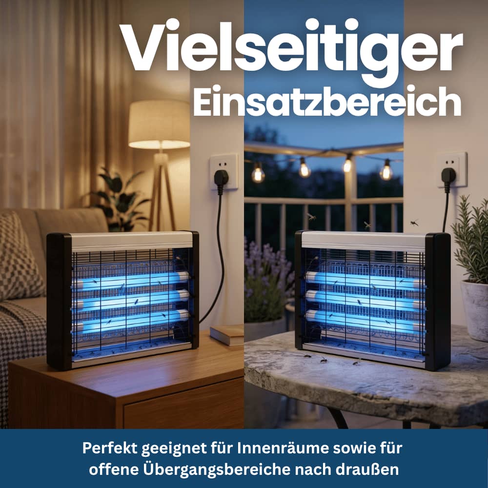 Lampe Anti-Insectes UV avec Grille Électrique