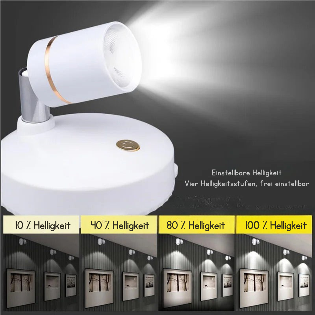 Kabelloser LED-Strahler – Warmes Dimmbares Licht mit Fernbedienung | Cervora