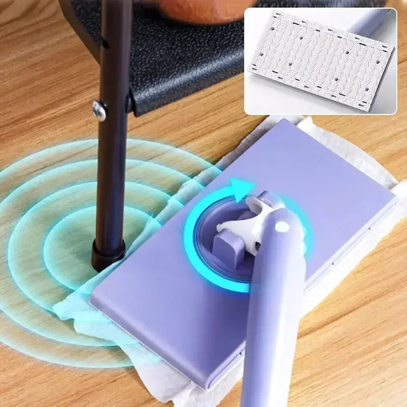 360° Mini-Mopp mit Druckmechanismus – Bodenwischer ohne schmutzige Hände