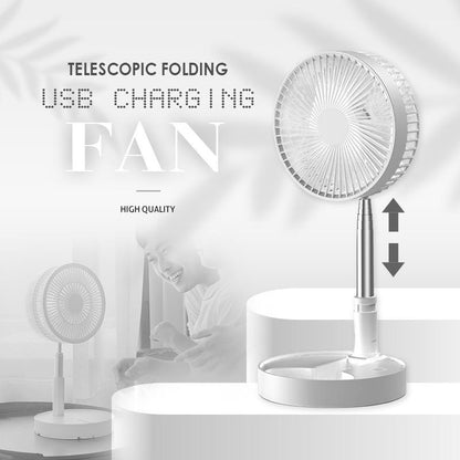 USB Teleskop-Ventilator – Faltbar, 180° einstellbar, 4 Stufen, 24 Std.