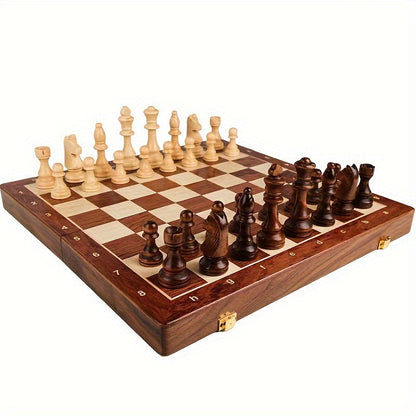 Schachspiel aus Holz – Klappbares Turnier-Schachbrett