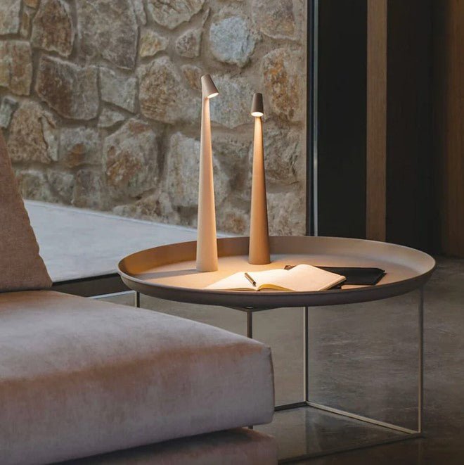 Nordic Design LED Tischlampe – Kabellos, dimmbar, 8–10 Std. Akku