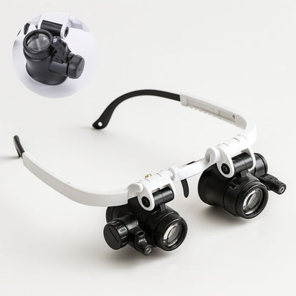 ZoomSicht Lupenbrille mit LED-Licht