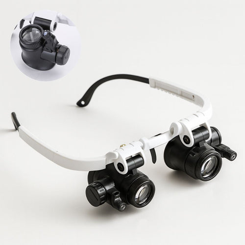 ZoomSicht Lupenbrille mit LED-Licht