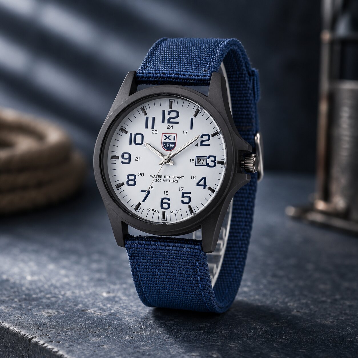Stahlwacht Uhr Zifferblatt Detail